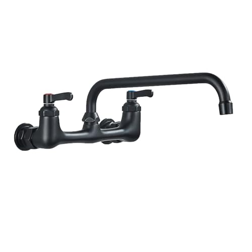 Robinet de lavabo noir mural pour sublimer votre vasque de salle de bain