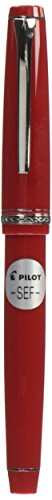 Pilot Falcon Collection Fountain Pen, Red Barrel With Rhodium Accents, Soft Extra Fine Nib, Blue Ink (71620) #TOP17