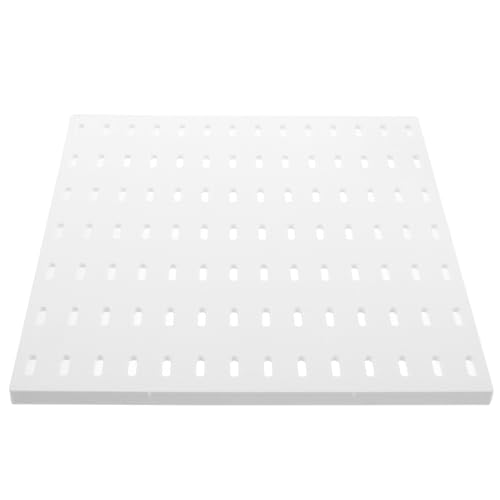 Tablero perforado con diseño moderno panel blanco de plástico duradero para almacenamiento