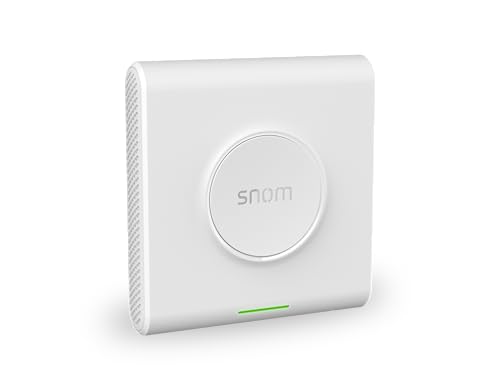 Snom M900 IP-DECT Multicell-Basisstation (bis zu 4.000 Basisstationen, bis zu 16000 Mobilteile, bis zu 8 Paralell-Anrufe pro Basis, PoE), Weiß, 00004426