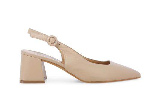 Décolleté slingback de piel italiana Melluso d179q de alta costura