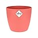 Elho Brussels Rond Mini 12.5 - Pot de Fleurs d'intérieur - Ø 13.0 x H 11.5 - Rose/Corail