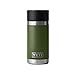 YETI Rambler 12 oz Bottle, Stainless Steel, Vacuum Insulated, with Hot Shot Cap, Highlands Olive