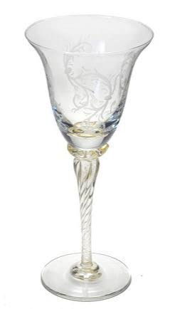 Amazon | イタリア製 ワイングラス ベネチアングラス 240ml エッチング