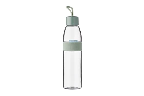 Mepal - Wasserflasche Ellipse - Wiederverwendbare Trinkflasche - Auslaufsichere - Geeignet für kohlensäurehaltige Getränke - BPA-frei - 700 ml - Nordic sage