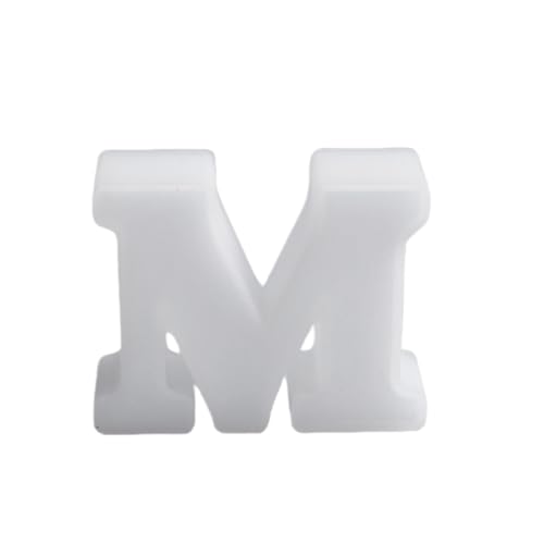 Silikonformen Gie&szlig;formen，Silikonform Buchstaben Klein, DIY Silikon Gie&szlig;form，Gipsformen zum Gie&szlig;en, Epoxidharz Formen Buchstaben (M)