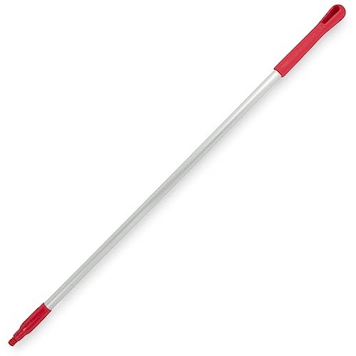 Image of SPARTA 40246EC05 Aluminum Broom Handle, Mop Handle, Replacement Handle with Acme Threaded Tip for Commercial Cleaning, 30 Inches, Red, (Pack of 12)