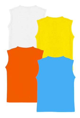 Image of Kuchipoo Boys Sleeveless Regular Fit Cotton T-Shirt