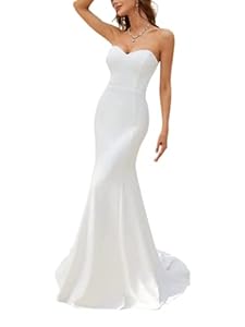 Tjwanlifu Meerjungfrau Brautkleid Elegant Weiß 42