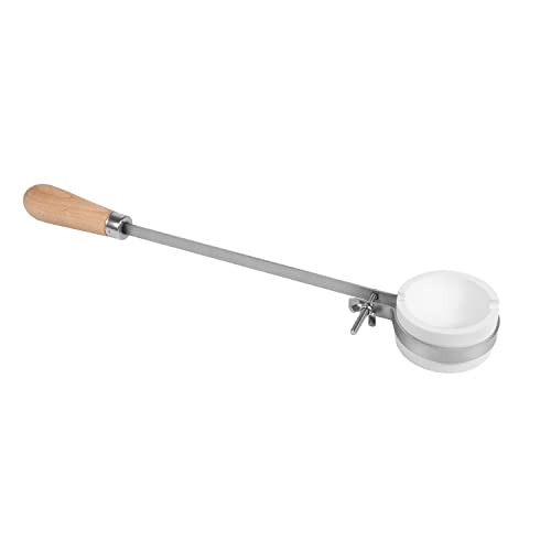 Schmelzende Keramik-Fackel, Tiegelschale, Becher-Set zum Schmelzen, Ausgießen, Verfeinern von Gold, Silber, Kupfer, Bronze, 7,6 cm Durchmesser, Tiegel mit einer 40,6 cm Peitsche, Holzgriff Cover