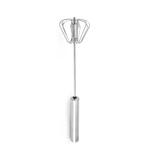 Batidor de huevos semiautomático, batidora Manual, utensilios de crema de giro automático, útiles utensilios de cocina prácticos(1PCS - L 34.5cm)