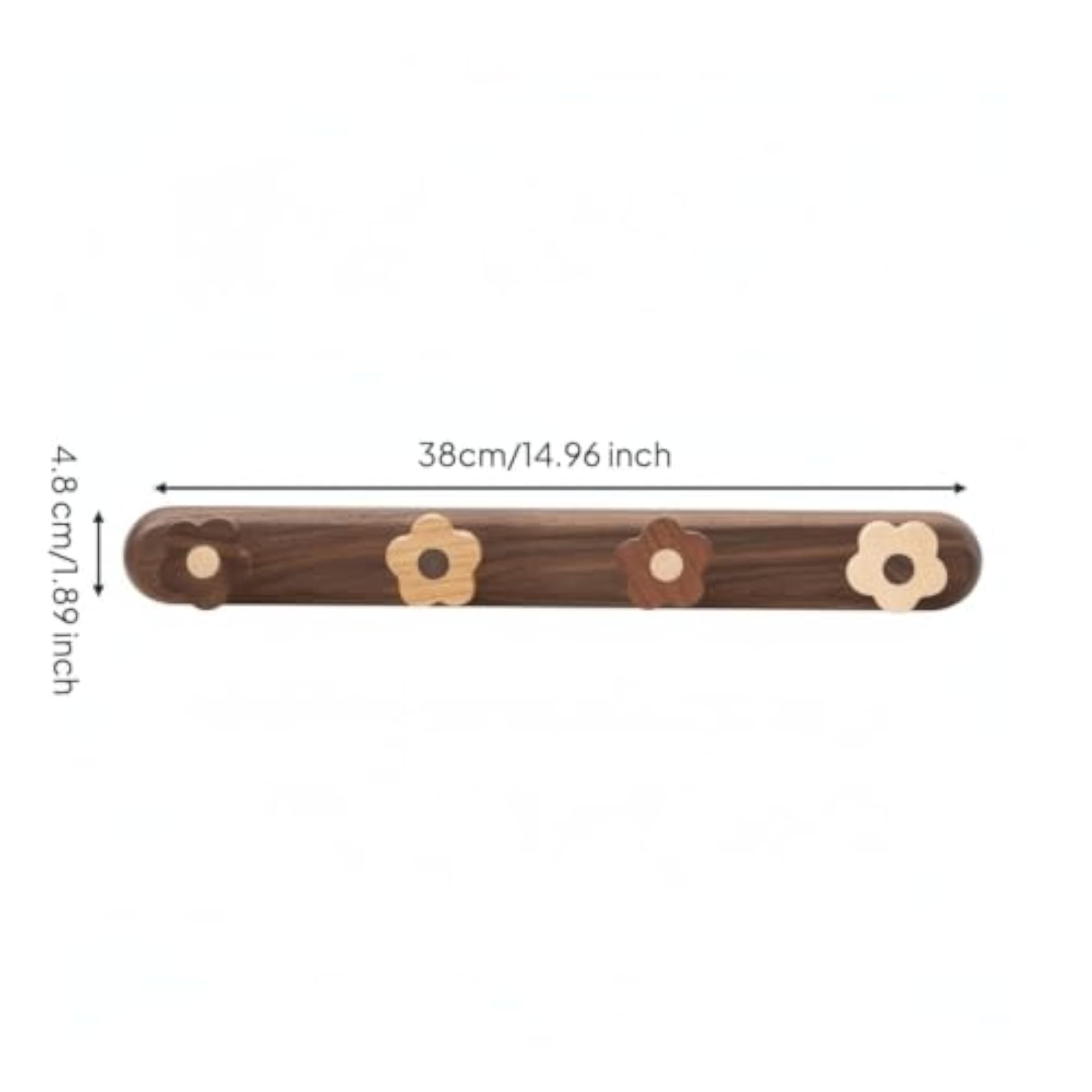 Cute Flower Coat Rack, Natural Children-Friendly Design