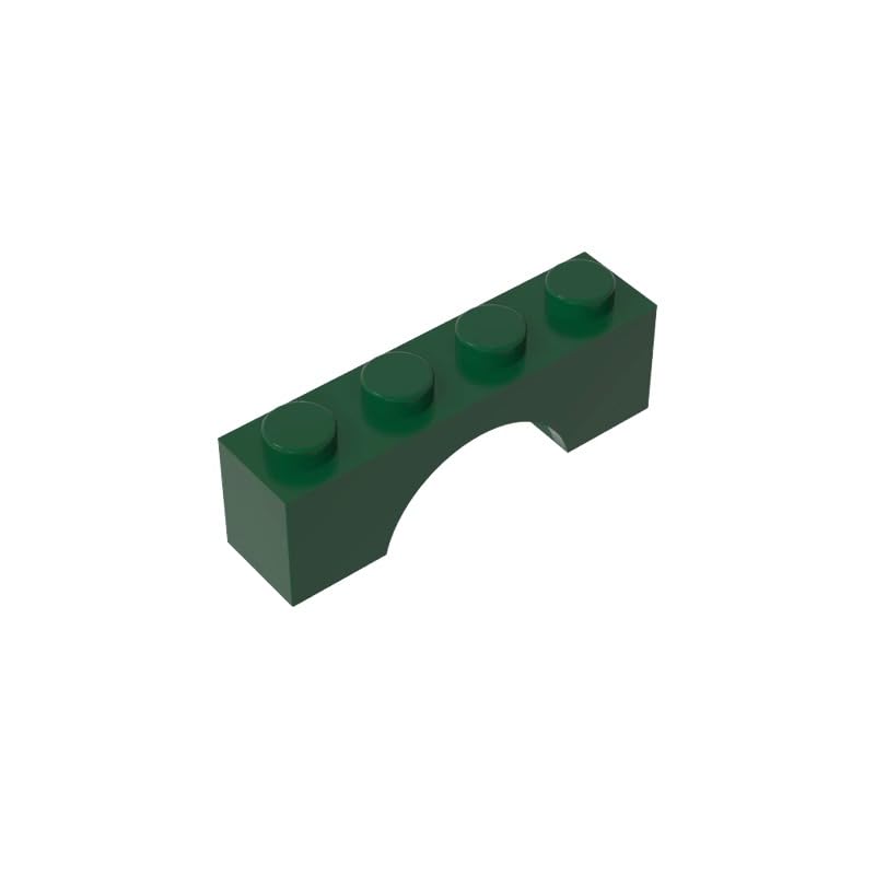 GDS-681 Compatible with LEGO Bricks 3659 Brick Arch 1x4, Dark Green, 50 PCS — image 1