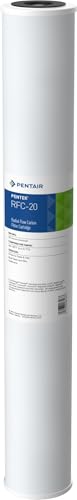 Image of Pentair Pentek RFC-20 Carbon Water Filter, 20-Inch, Whole House Radial Flow Carbon Replacement Cartridge with Granular Activated Carbon (GAC) Filter, 20 inch x 2.5 inch, 25 Micron