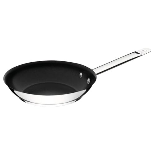 Tramontina - Sartén Professional, de Acero Inoxidable, Antiadherente y Terminación Brillante, con Fondo Triple y Mango, 30 cm y 2,9 L