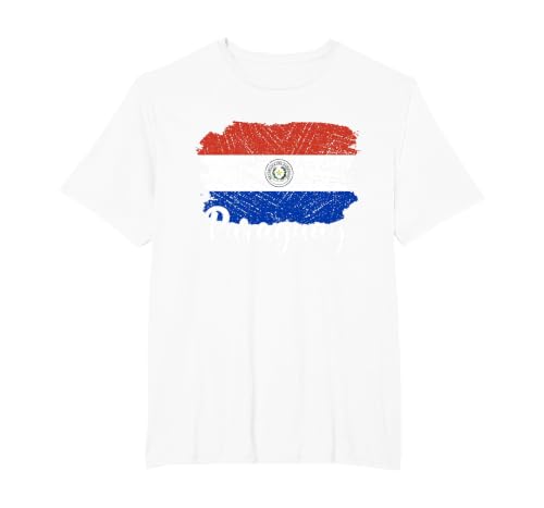 Paraguay Flag Men Women Kids Paraguay Country T-Shirt, Men's Big and Tall, White, 5X Tall