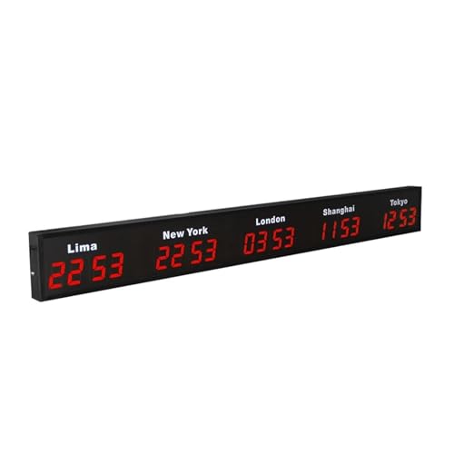 Cronómetro Digital LED Deportivo con 5 Zonas Horarias miniatura 2