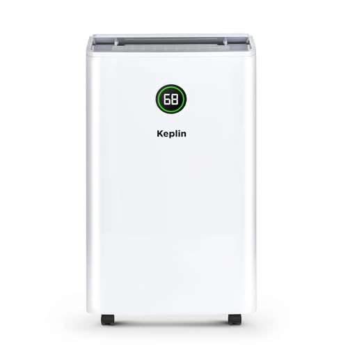 Keplin 20L Dehumidifier with Air Clean, Sleep & Laundry Mode - 24 Hour Timer & Digital Display for Home, Bedroom, Bathroom, Garage & Basement - Eliminates Mould & Condensation - 440W (1 Year Warranty)
