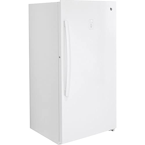 GE FUF17SMRWW Upright Freezer, Solid Black on Fridge.com