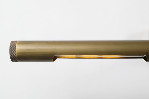 Image of 22 Inch Solid Brass Hardwired Gooseneck Antique Brass Picture Light Bronze Picture Light Wall Art Light Picture Lights for Wall (Bulb Included)