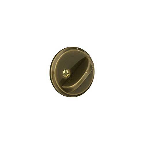 Schlage B60 N 609 Deadbolt, Keyed 1 Side, Highest Residential Security, Antique Brass #TOP6