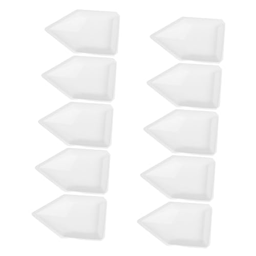 KICHOUSE 10pcs Weighing Vessel Weighing Vessel Dry Powder Containers Weighing Plate Chemistry Weigh Boats Portable Weighting Dishes Weighing Trays Measuring Weigh Boat Lab Equipment Plastic