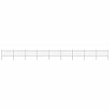 Owoxanthellate Stahl Gartenzaun 15,3 m Lang 100 cm Höhe Schwarzer Staketenzaun mit Speerspitzen...