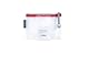 Grafoplás Tasche mit Reißverschluss, EVA A6, aus transparentem EVA-Schaum, roter Reißverschluss, 17,5 x 12,5 cm, ideal für den Transport aller Arten von Gegenständen, kleinen Dokumenten oder