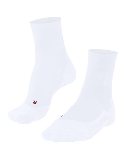 FALKE Herren Laufsocken RU Compression Stabilizing M So Lyocell Funktionsmaterial mit Kompression 1 Paar, Weiß White 2000, 44-45