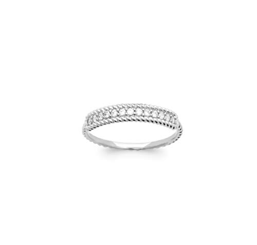 Bague Anneau Tressé Argent 925 Tata Gisèle avec sachet velours idéal pour offrir