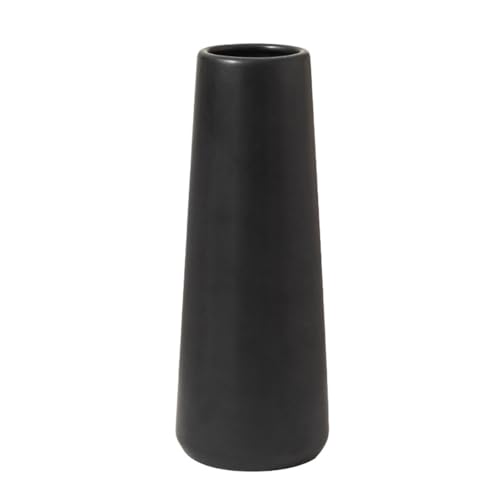 Koomuao Keramik Vase,Vasen für Pampasgras,Blumenvasen Modern aus Keramik,Kleine Vase Schwarz Matt,Keramikvasen für Wohnzimmer, Hochzeit, Abendessen Tisch, Party, Büro und Schlafzimmer