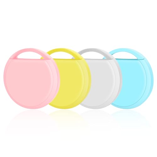 Smart Tracker Tag 4 pezzi, Compatibile con Apple Dov'è (solo iOS) Tracker per Trova Oggetti e Chiavi, Bagagli, Valigie (Non supporta Android)