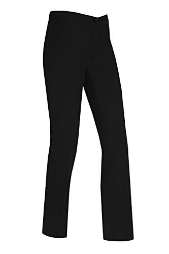 MONZA OBREROL Pantalon long de serveuse pour femme avec pinces. Vêtements de serveur/hôtellerie. Réf : 4776, Noir , 46