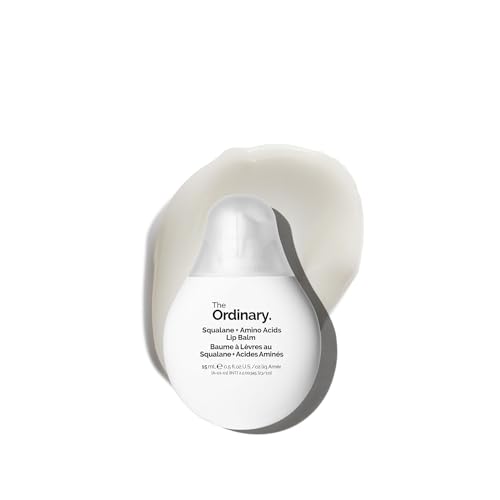 The Ordinary Squalane + Amino Acids Hydrating Lip Balm, for Lips, Elbows, and Cuticles, 0.5 Fl Oz