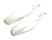iJDMTOY Direct Replacement Carrara White Finish Key Fob Side Panel Trims Compatible with Porsche Cayenne Panamera Macan 911, etc