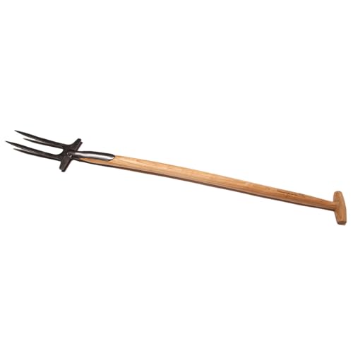 Unbekannt Rosengabel geschmiedet - mit Eschen-T-Stiel, 90 cm lang - Gewicht 1250 g - Krumpholz Gartengerät