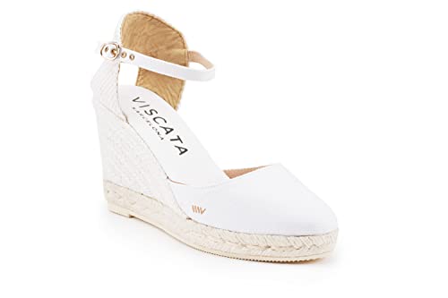 Image of VISCATA Satuna Women's Sandals Espadrille Canvas Buckle Wedges