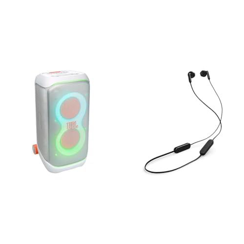 �y�Z�b�g�����zJBL PartyBox Stage 320 Bluetooth�X�s�[�J�[/���C�����X/240W�o��/IPX4/�}�C�N�E�M�^�[���͓���/�L���X�^�[�t��/�z���C�g JBLPBSTAGE320SWJN + JBL TUNE235BT �l�b�N�o���h