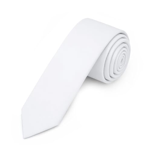 Image of Jacob Alexander Men's Skinny Width 2 inch Solid Color Tie