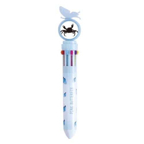 Stylo rétractable multicolore thématique crabe noir pour écriture et fournitures