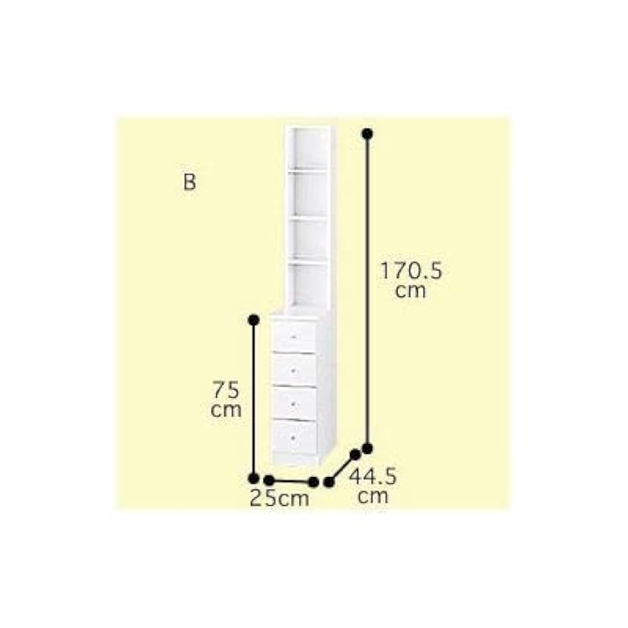 Amazon｜佰森園BAISENYUAN スキマ収納棚幅25cm ランドリーラック