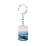 Joli design : le porte-clés par sublimation a des motifs mignons et clairs et une forme ronde, présentant un look adorable qui fait ressortir vos clés, transformant un porte-clés basique en une petite décoration charmante.