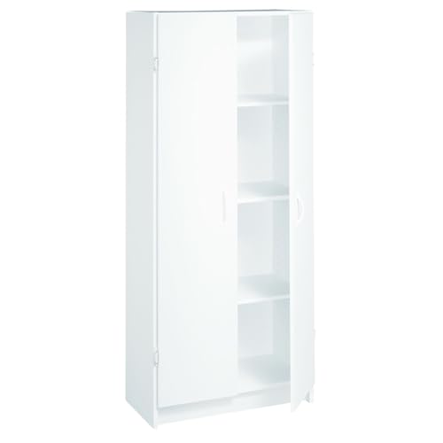 ClosetMaid-Pantry-Cabinet-Cupboard-with-2-Doors-Adjustable-Shelves-Standing-Storage-for-Kitchen-Laundry-or-Utility-Room-White ClosetMaid Pantry Cabinet Cupboard with 2 Doors Adjustable Shelves Standing Storage for Kitchen Laundry or Utility Room White