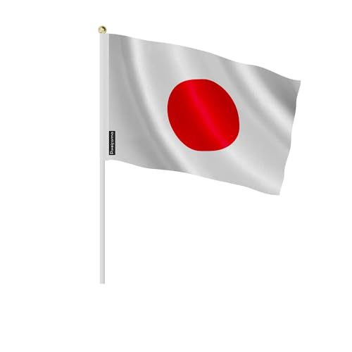 Drapeau Japon 14x21cm en lot de 100 pièces miniature pour événements