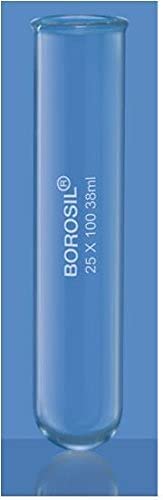 BOROSIL TEST TUBE SIZE- 25X150MM CAPACITY-55ML CAT CODE-9800U08 (B098R9XLP4) Amazon Price History, Amazon Price Tracker