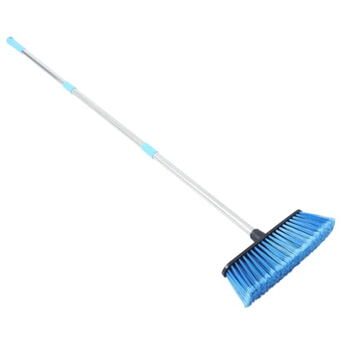 5 7/8 in Sweep Face Lobby Broom, Synthetic, Black