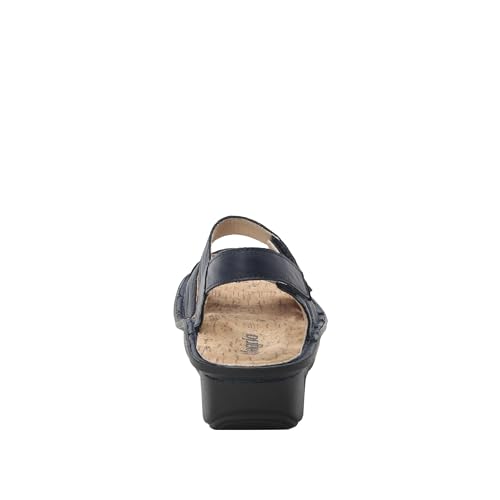 Image of Alegria Women Kelsi Cross Strap Adjustable Leather Sandal