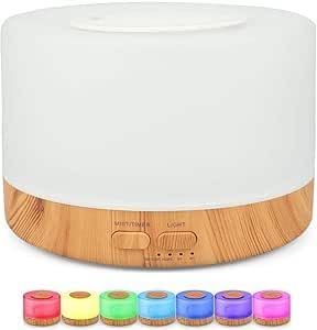 Difusor De Aromas Umidificador De Ar Ultra-Sônico 500Ml Difusor D...