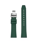 Bracelet de montre en silicone à montage rapide (19 mm, 20 mm, 21 mm, 22 mm), compatible avec les modèles TAG Heuer F1, Gulf Aquaracer, Carrera, Rolex Water Ghost