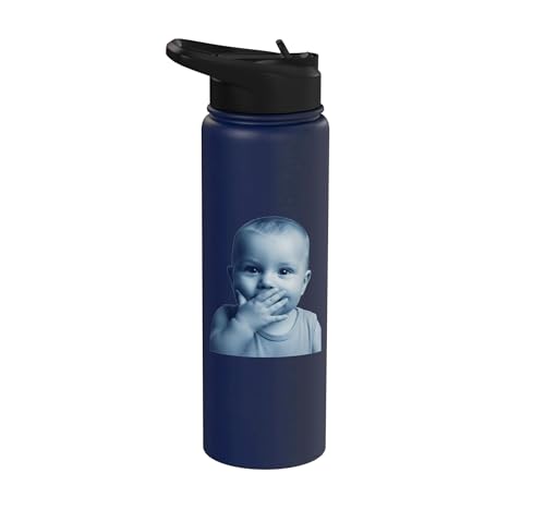 Shocked Baby Meme Funny Internet Meme Viral Reaction Photo Stainless Steel Insulated Water Bottle
